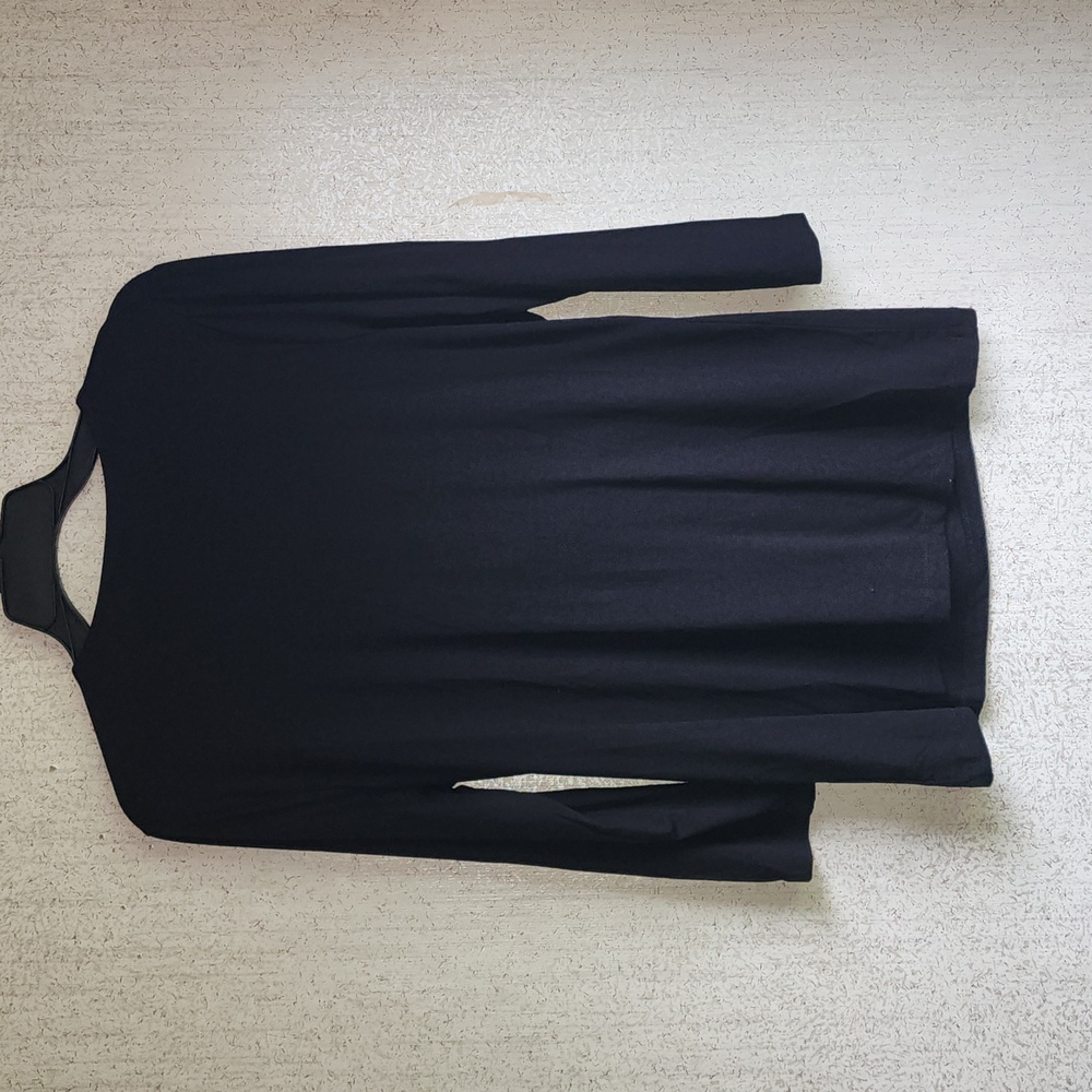 Talbots black wrap top - Picture 3 of 4